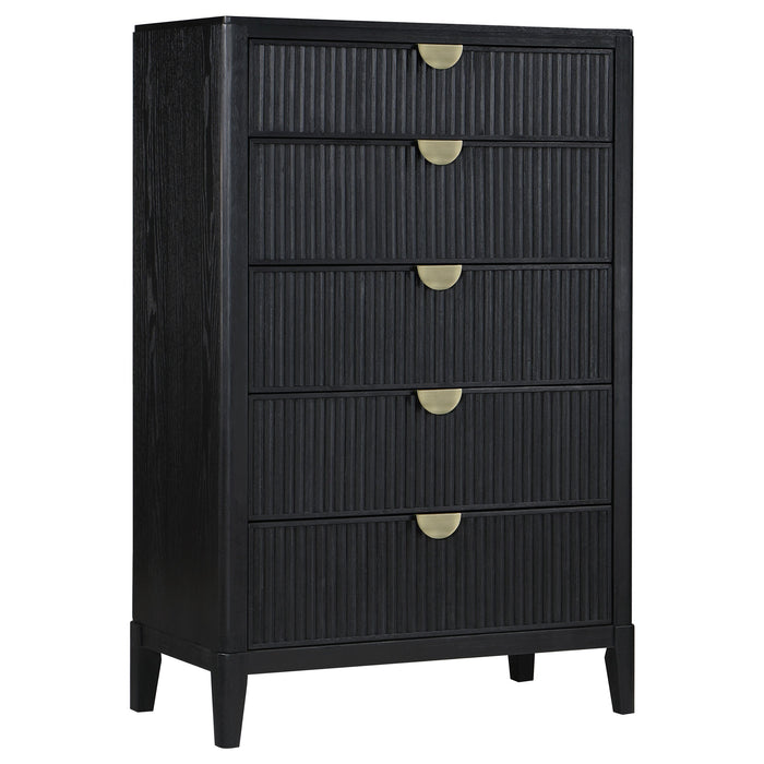 Coaster Brookmead 5-drawer Bedroom Chest Black Default Title