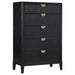 Coaster Brookmead 5-drawer Bedroom Chest Black Default Title