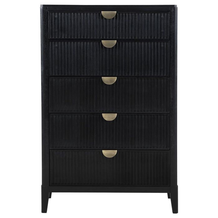 Coaster Brookmead 5-drawer Bedroom Chest Black Default Title