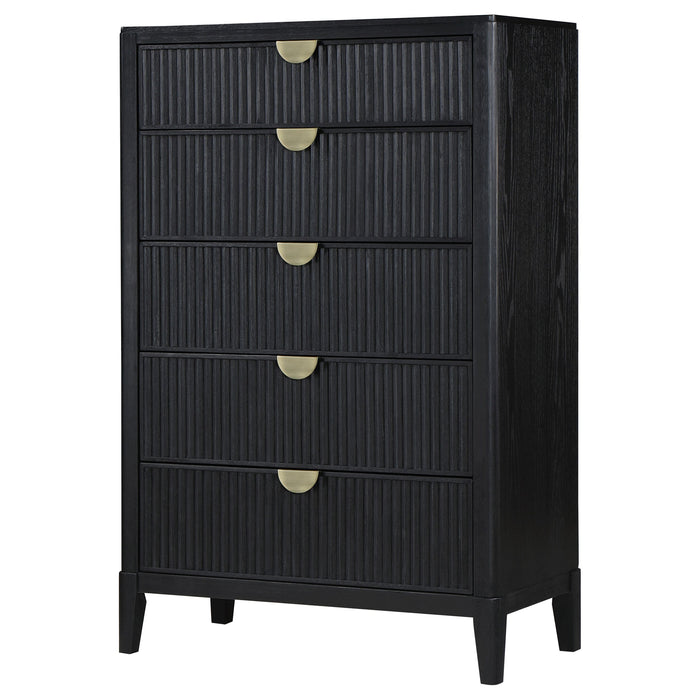 Coaster Brookmead 5-drawer Bedroom Chest Black Default Title