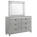 Coaster Veronica 6-drawer Bedroom Dresser with Mirror Light Silver No Mirror