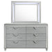 Coaster Veronica 6-drawer Bedroom Dresser with Mirror Light Silver No Mirror