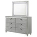 Coaster Veronica 6-drawer Bedroom Dresser with Mirror Light Silver No Mirror