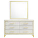 Coaster Lucia 6-drawer Bedroom Dresser with Mirror White No Mirror