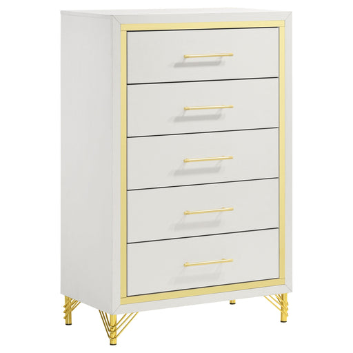 Coaster Lucia 5-drawer Bedroom Chest White Default Title