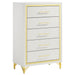 Coaster Lucia 5-drawer Bedroom Chest White Default Title