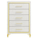 Coaster Lucia 5-drawer Bedroom Chest White Default Title