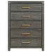 Coaster Kieran 5-drawer Bedroom Chest Grey Default Title