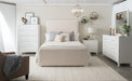 Coaster Anastasia Boucle Upholstered Bedroom Set Pearl White and Beige Queen Set of 5