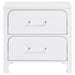 Coaster Anastasia 2-drawer Nightstand Bedside Table Pearl White Default Title