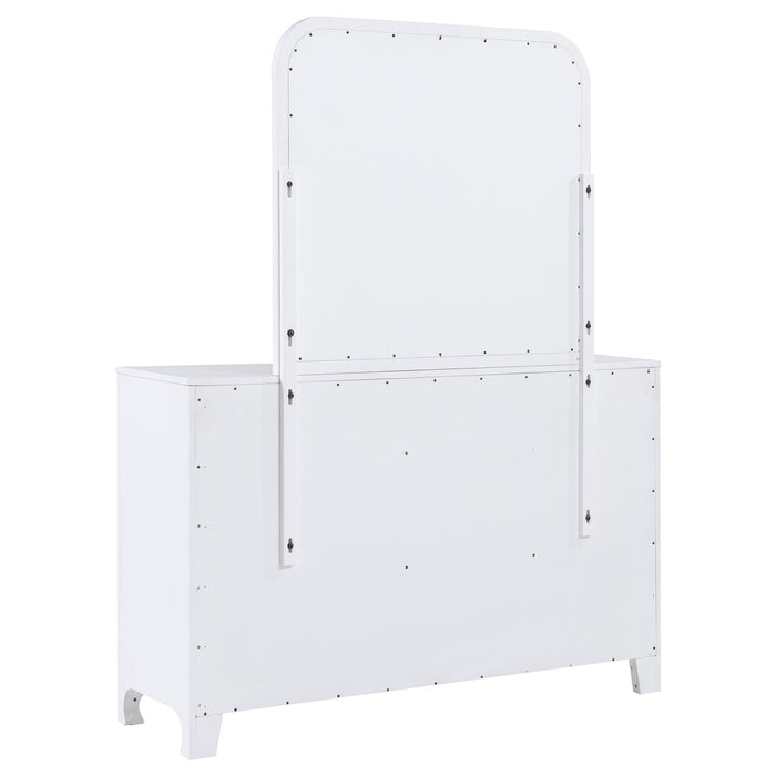 Coaster Anastasia 6-drawer Bedroom Dresser with Mirror Pearl White No Mirror