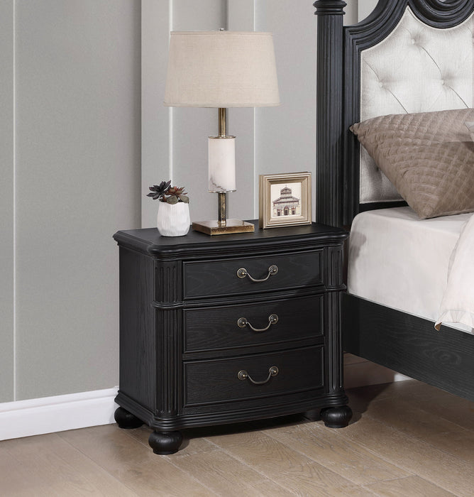 Coaster Celina 3-drawer Nightstand Bedside Table Black Default Title