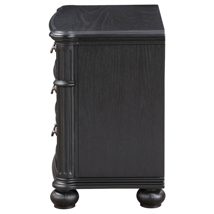 Coaster Celina 3-drawer Nightstand Bedside Table Black Default Title