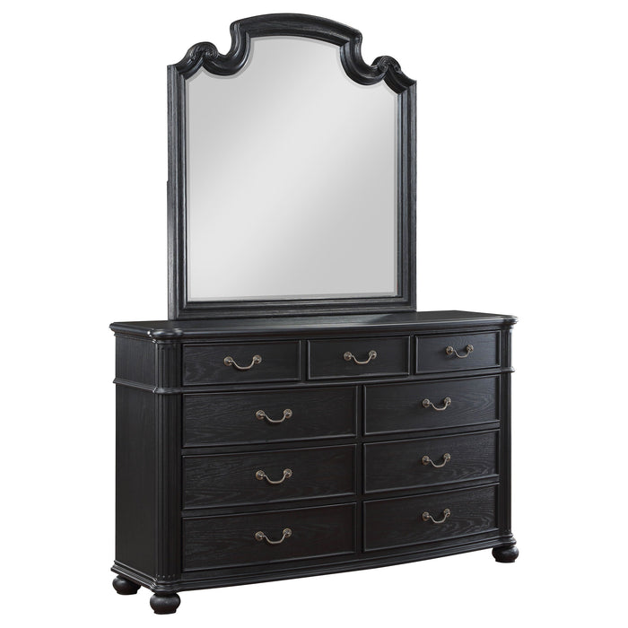 Coaster Celina 9-drawer Bedroom Dresser with Mirror Black No Mirror