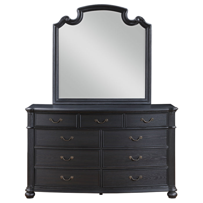 Coaster Celina 9-drawer Bedroom Dresser with Mirror Black No Mirror