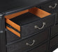 Coaster Celina 9-drawer Bedroom Dresser with Mirror Black No Mirror