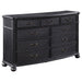 Coaster Celina 9-drawer Bedroom Dresser with Mirror Black No Mirror