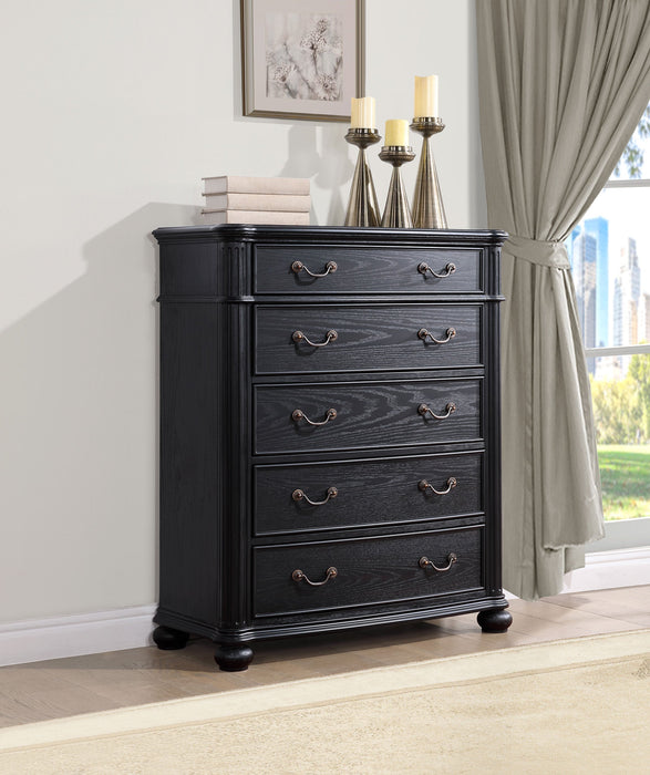 Coaster Celina 5-drawer Bedroom Chest Black Default Title