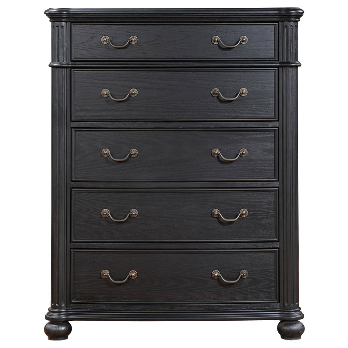 Coaster Celina 5-drawer Bedroom Chest Black Default Title