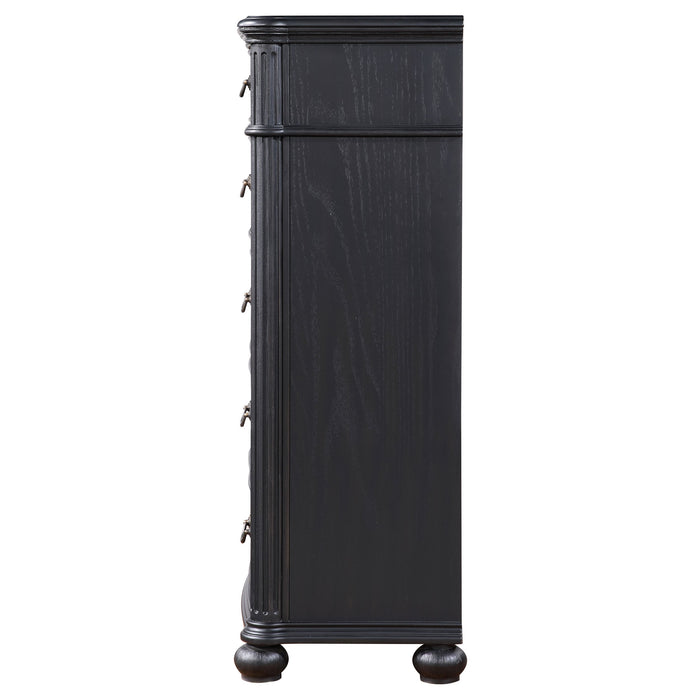 Coaster Celina 5-drawer Bedroom Chest Black Default Title