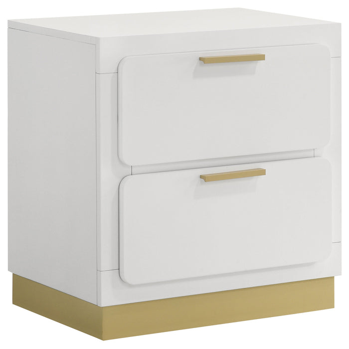 Coaster Caraway 2-drawer Nightstand Bedside Table White Default Title