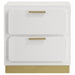 Coaster Caraway 2-drawer Nightstand Bedside Table White Default Title