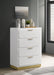 Coaster Caraway 4-drawer Bedroom Chest White Default Title