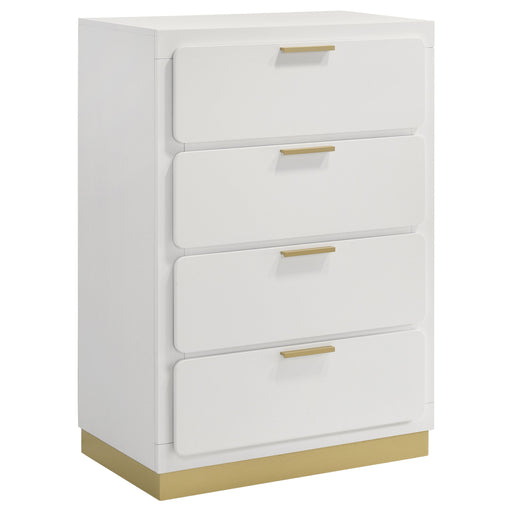 Coaster Caraway 4-drawer Bedroom Chest White Default Title