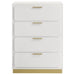 Coaster Caraway 4-drawer Bedroom Chest White Default Title