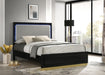 Coaster Caraway Bed with LED Headboard Black and Grey Cal King