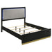 Coaster Caraway Bed with LED Headboard Black and Grey Eastern King