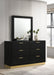 Coaster Caraway 6-drawer Bedroom Dresser with Mirror Black No Mirror