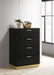 Coaster Caraway 4-drawer Bedroom Chest Black Default Title