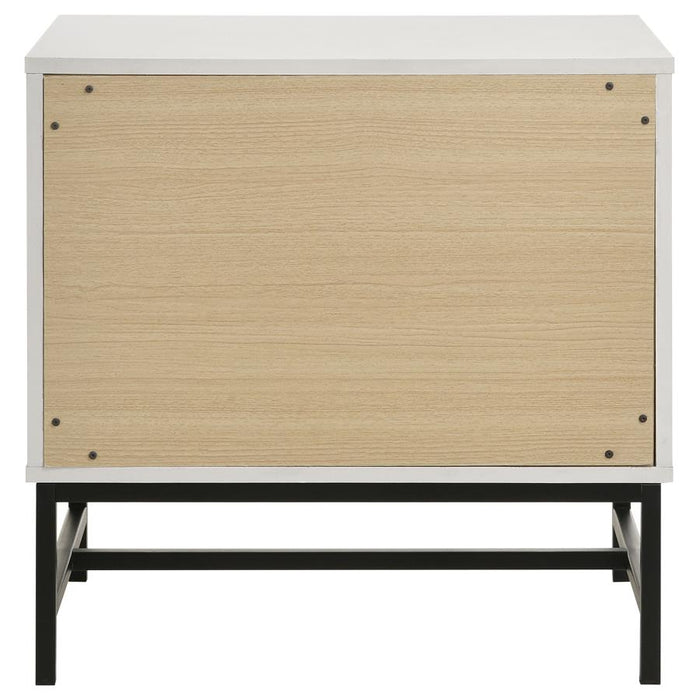 Sonora 2-drawer Nightstand Bedside Table White