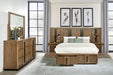 Terrace 5-piece Eastern King Panel Bedroom Set Ash Brown