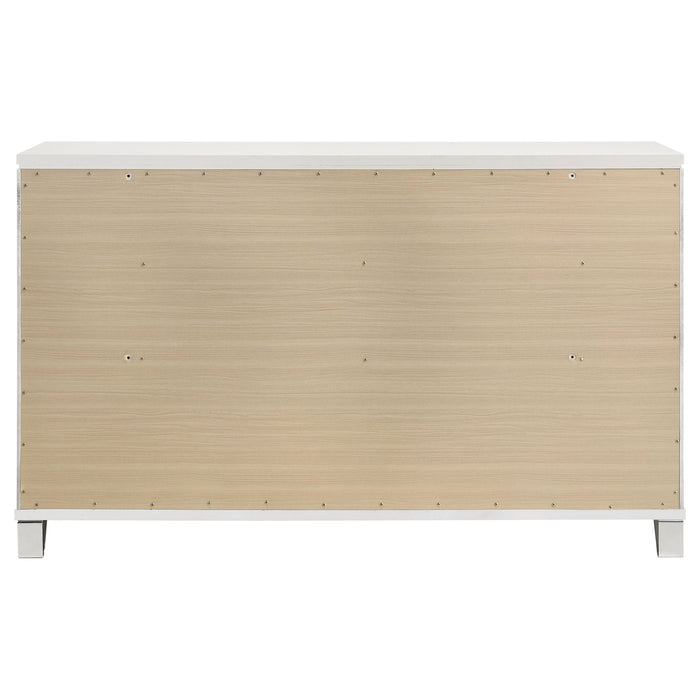 Marmore 9-drawer Dresser Cabinet White