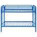 Coaster Morgan Twin Over Twin Bunk Bed Blue Default Title