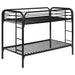 Coaster Morgan Twin Over Twin Bunk Bed Black Default Title