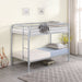 Coaster Morgan Twin Over Twin Bunk Bed Silver Default Title