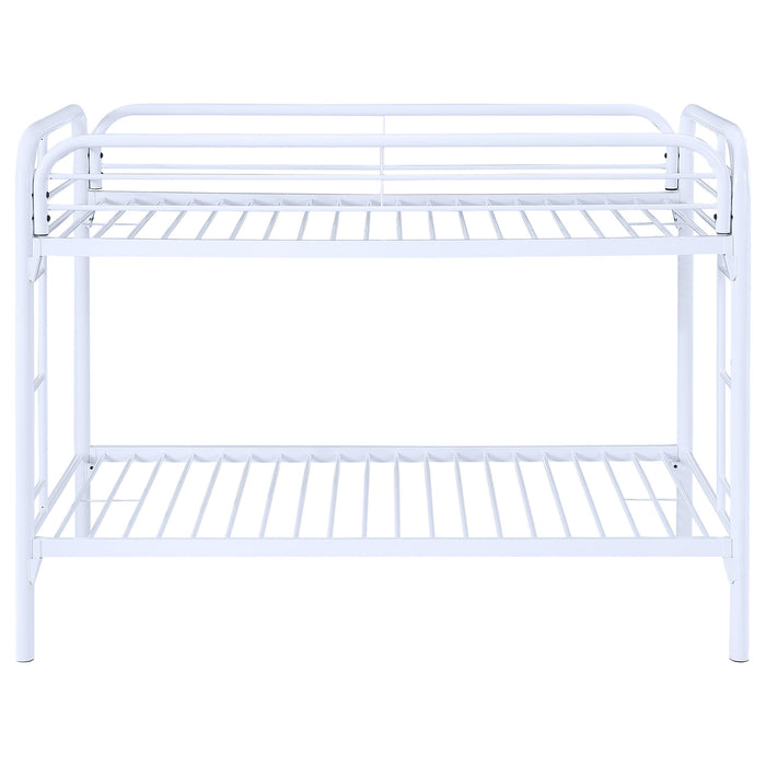 Coaster Morgan Twin Over Twin Bunk Bed White Default Title