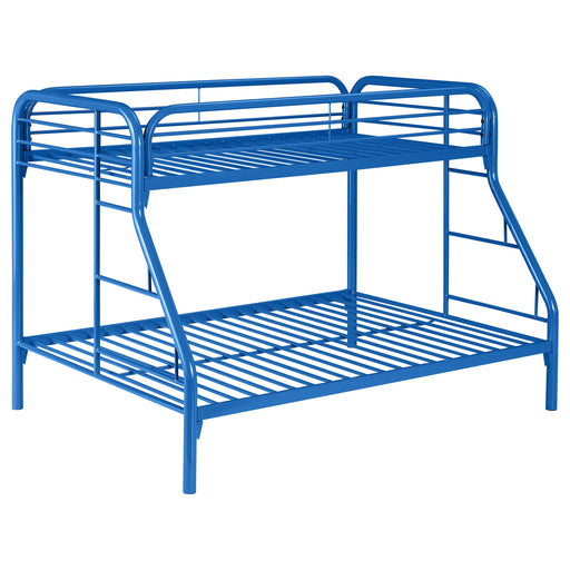 Coaster Morgan Twin Over Full Bunk Bed Blue Default Title