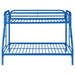 Coaster Morgan Twin Over Full Bunk Bed Blue Default Title