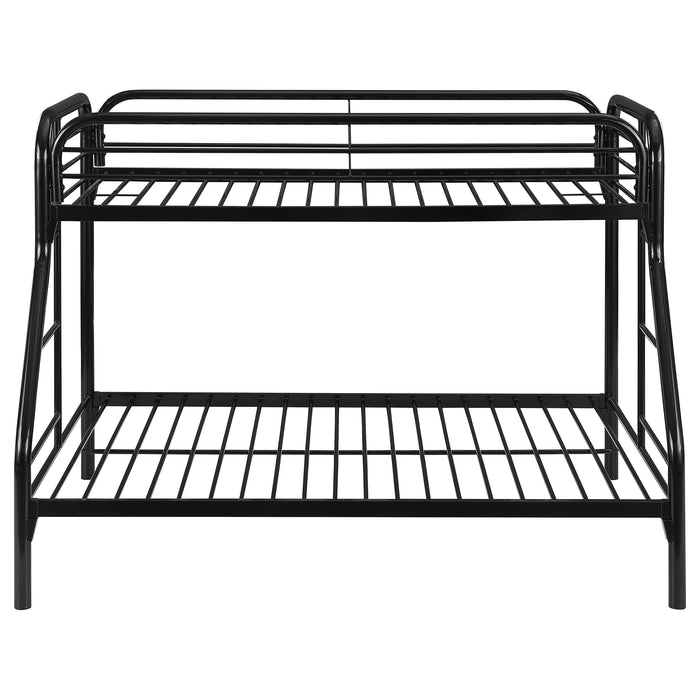 Coaster Morgan Twin Over Full Bunk Bed Black Default Title