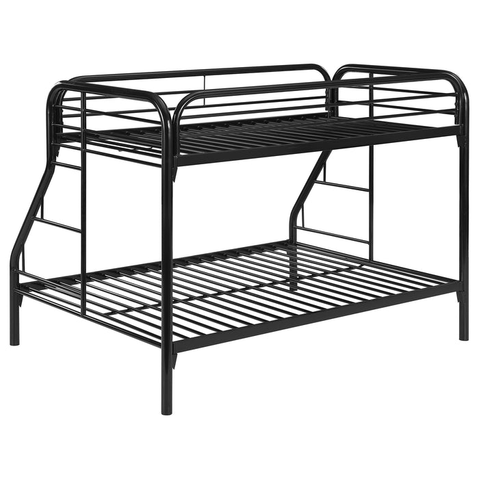 Coaster Morgan Twin Over Full Bunk Bed Black Default Title