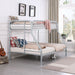 Coaster Morgan Twin Over Full Bunk Bed Silver Default Title