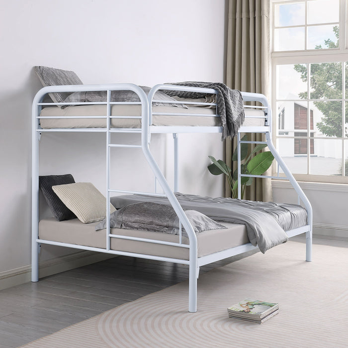 Coaster Morgan Twin Over Full Bunk Bed White Default Title