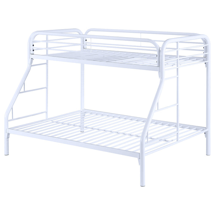 Coaster Morgan Twin Over Full Bunk Bed White Default Title