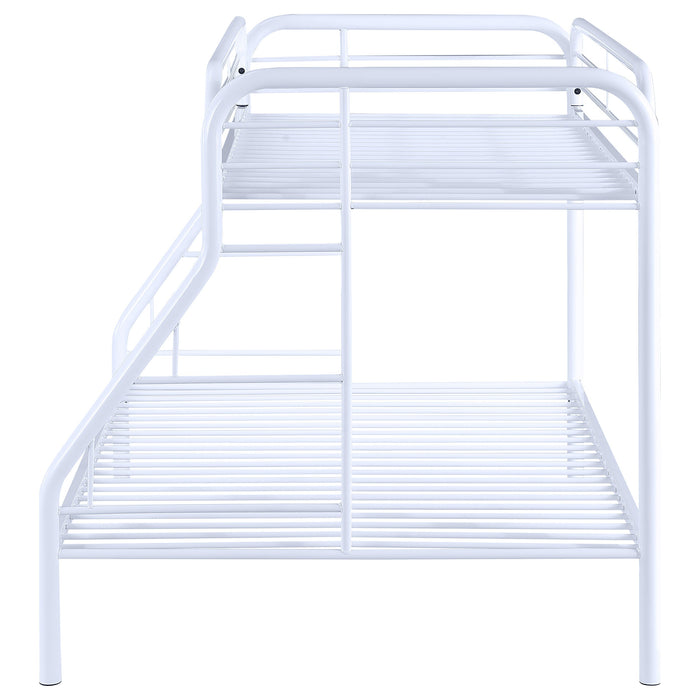 Coaster Morgan Twin Over Full Bunk Bed White Default Title