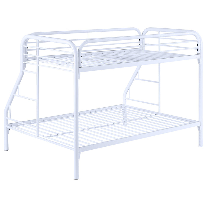 Coaster Morgan Twin Over Full Bunk Bed White Default Title