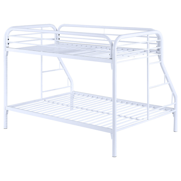 Coaster Morgan Twin Over Full Bunk Bed White Default Title